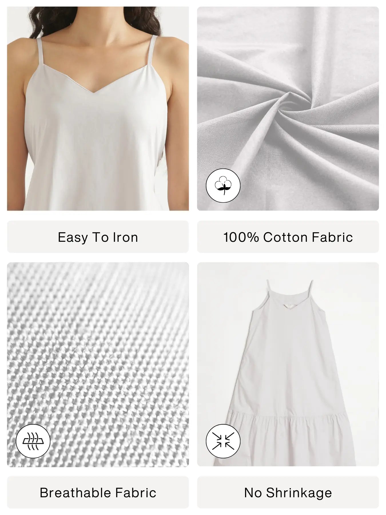 Women Grey Better Cotton Tier Dress