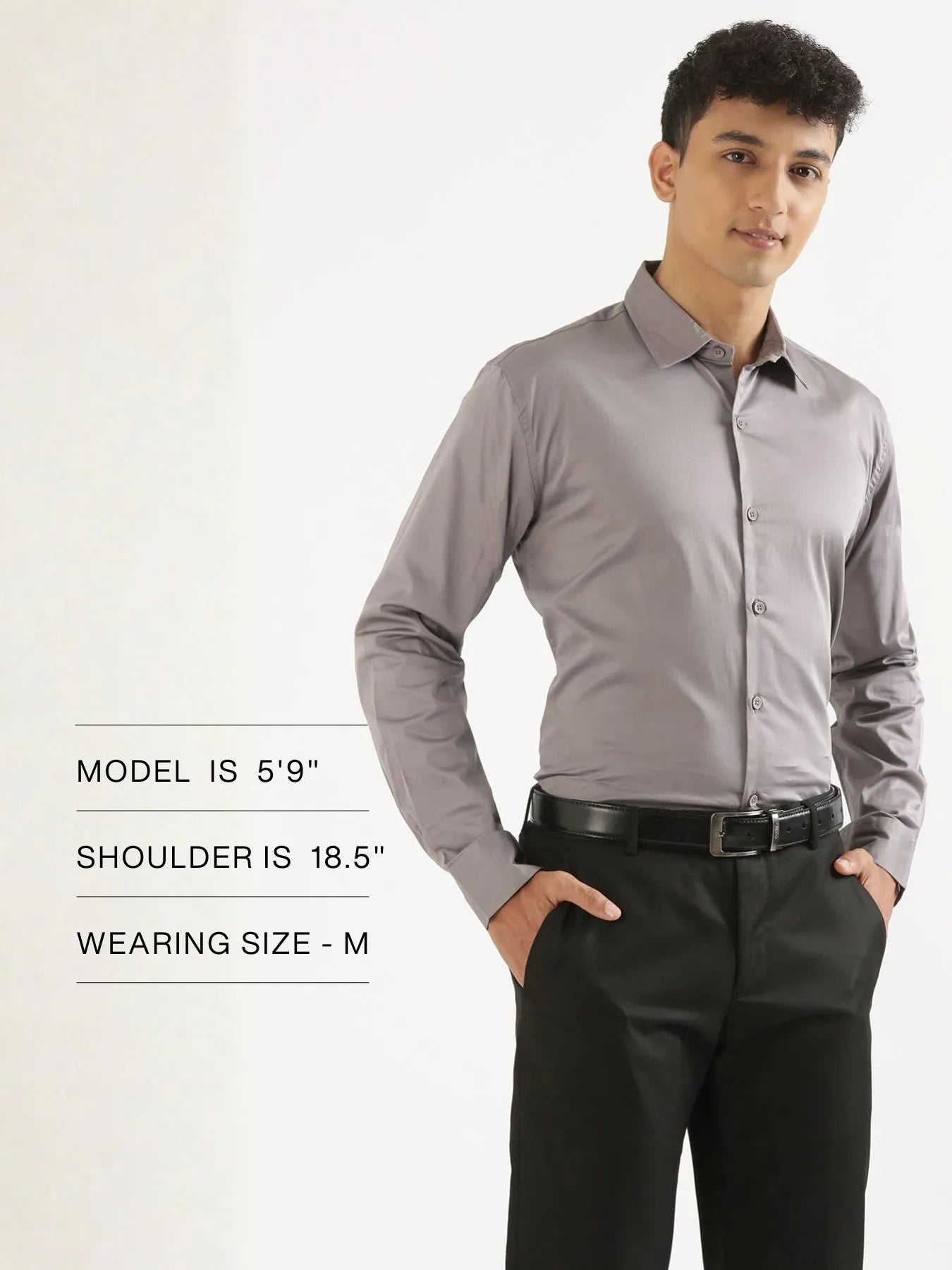 Men Grey Formal Shirt
