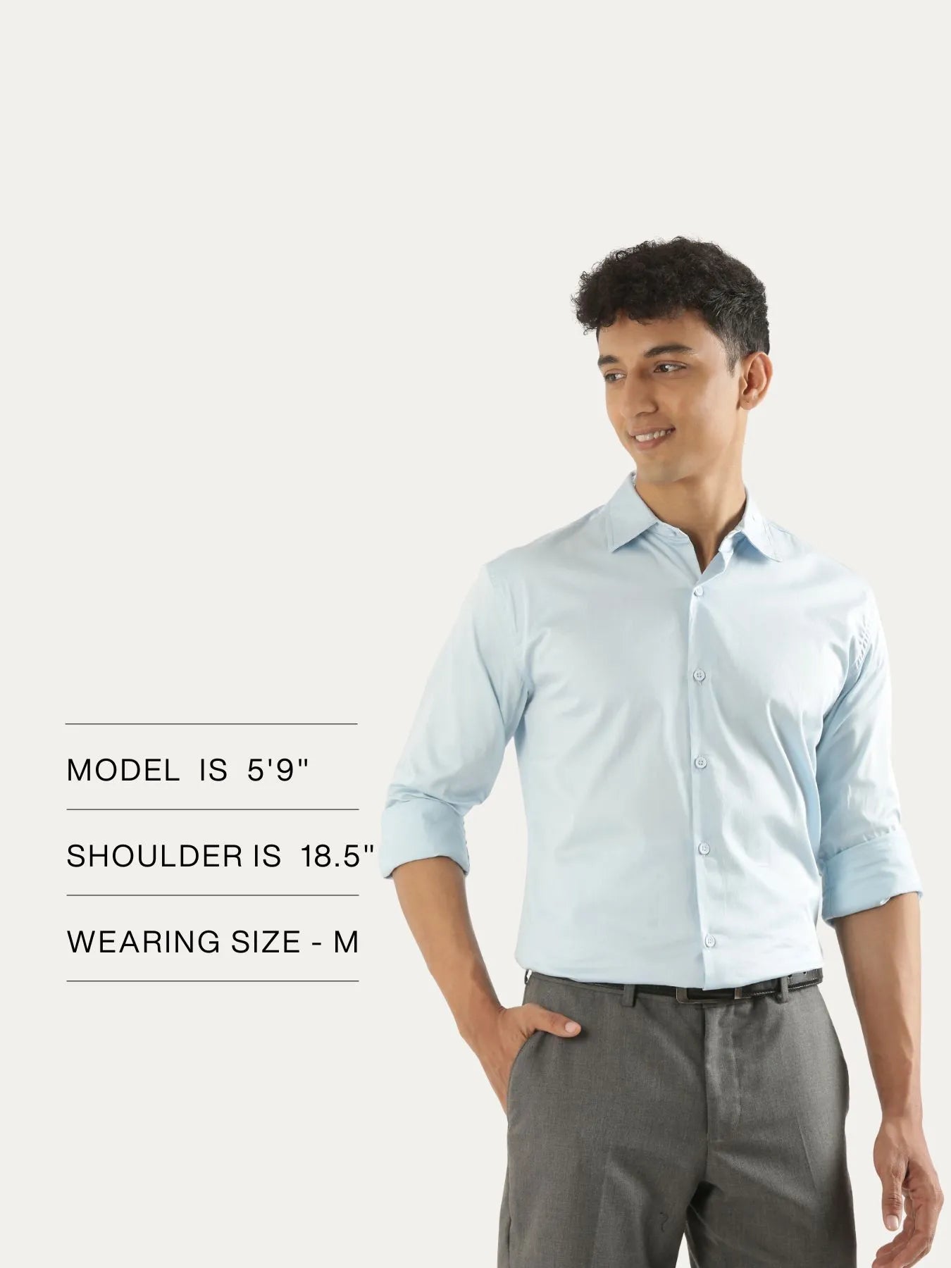 Men Light Blue Formal Shirt