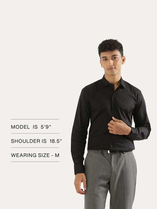 Men Black Formal Shirt