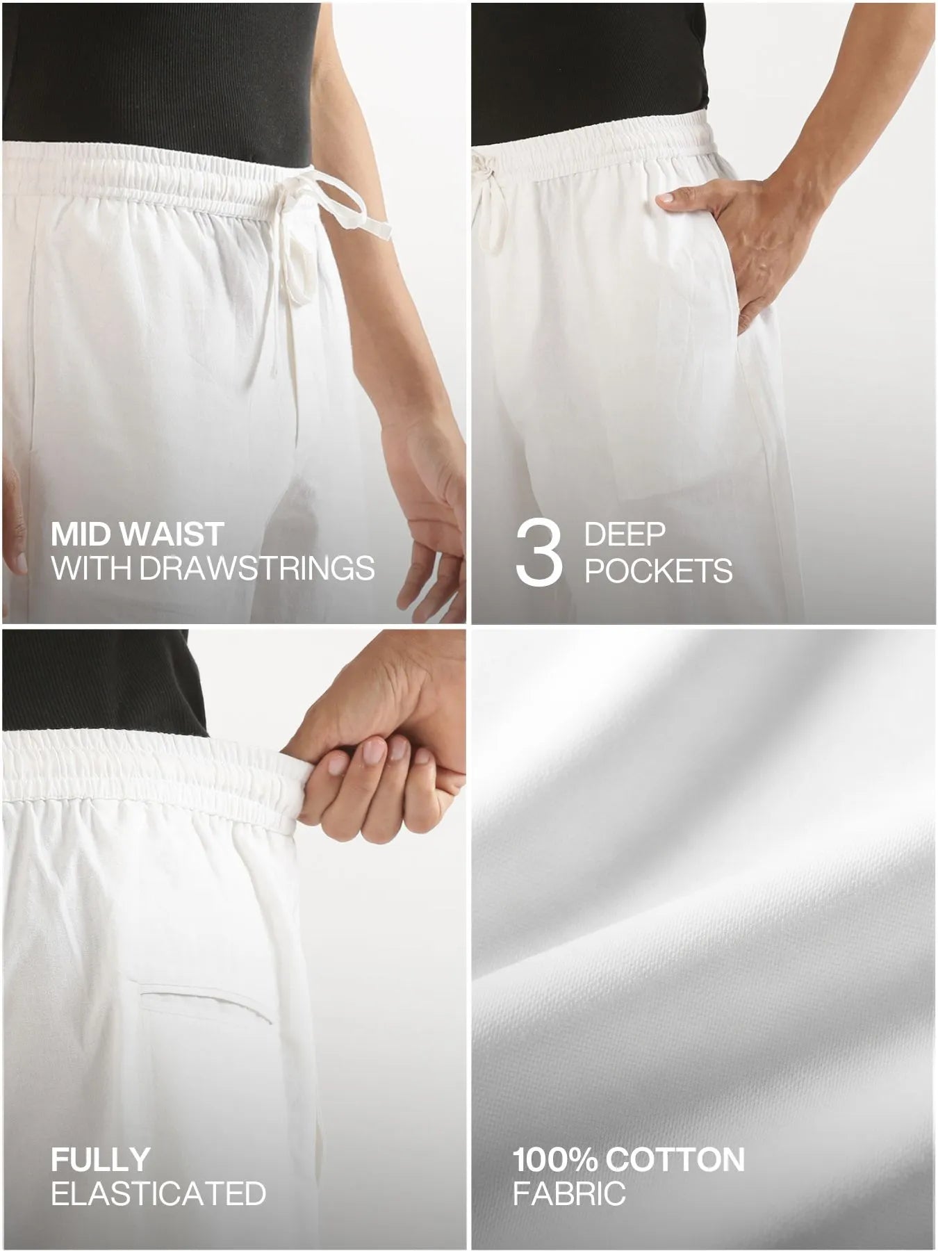 Pick Any 2 Men Cotton Pants