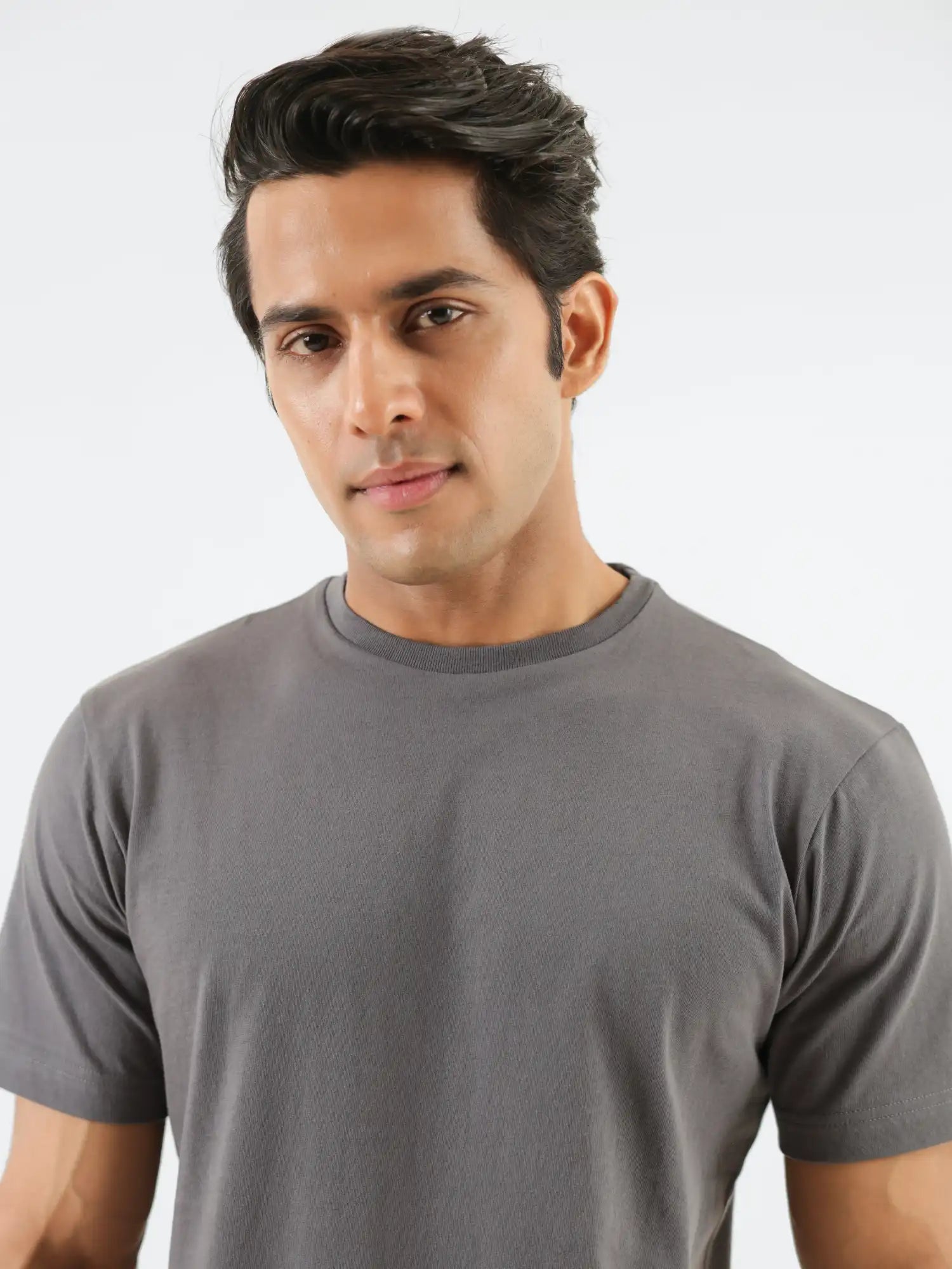 Men German Grey Round Neck T-shirt