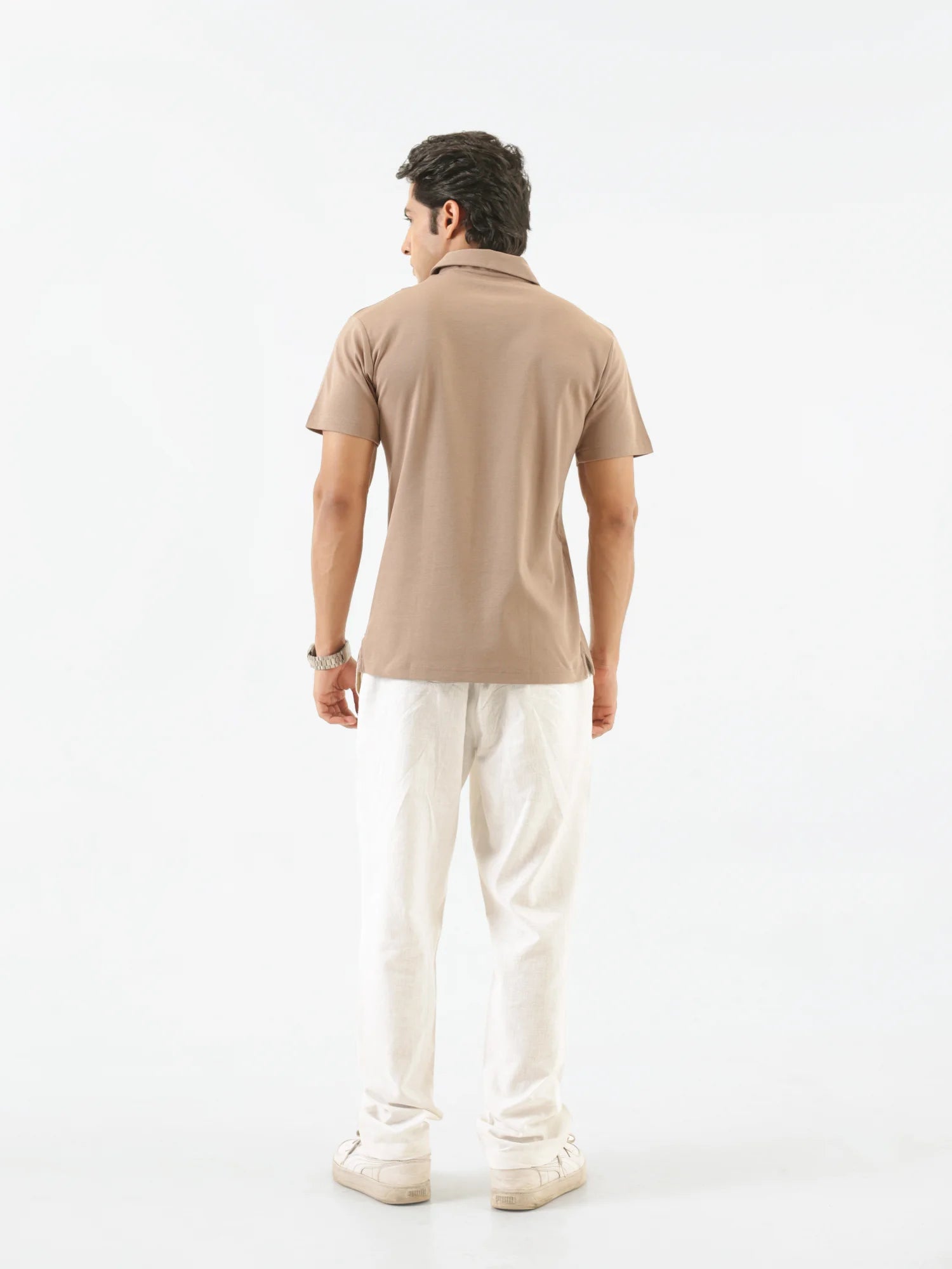 Men Mesa Taupe Polo T-shirt