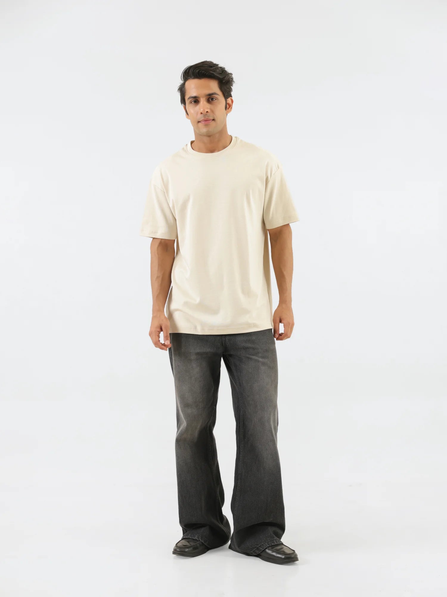 Unisex Beige Oversized T-shirt