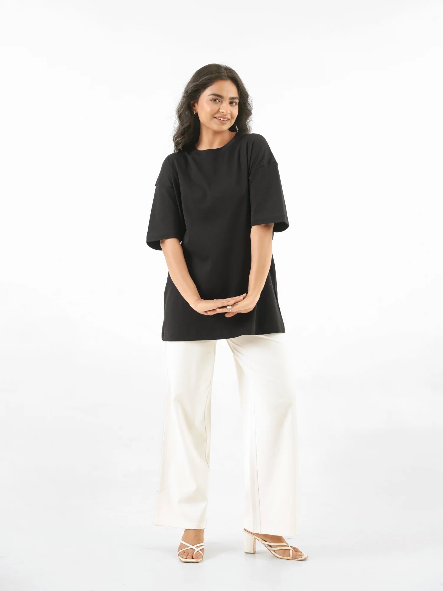 Unisex Black Oversized T-shirt