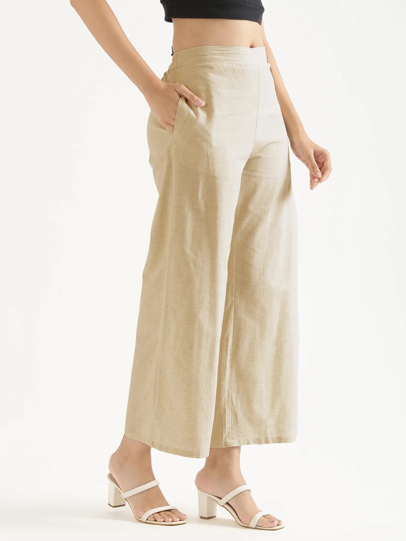 Women Fawn Airy Linen Wide Leg Pant