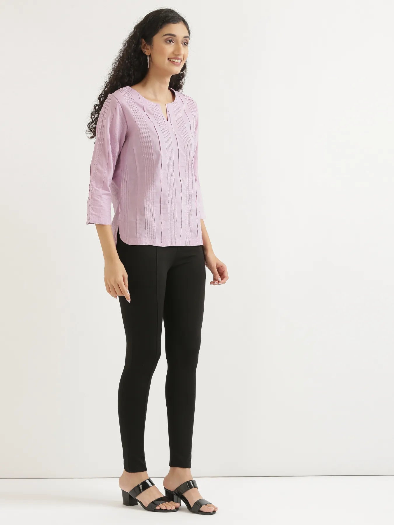 Women Black 4-Way Stretchable Pants