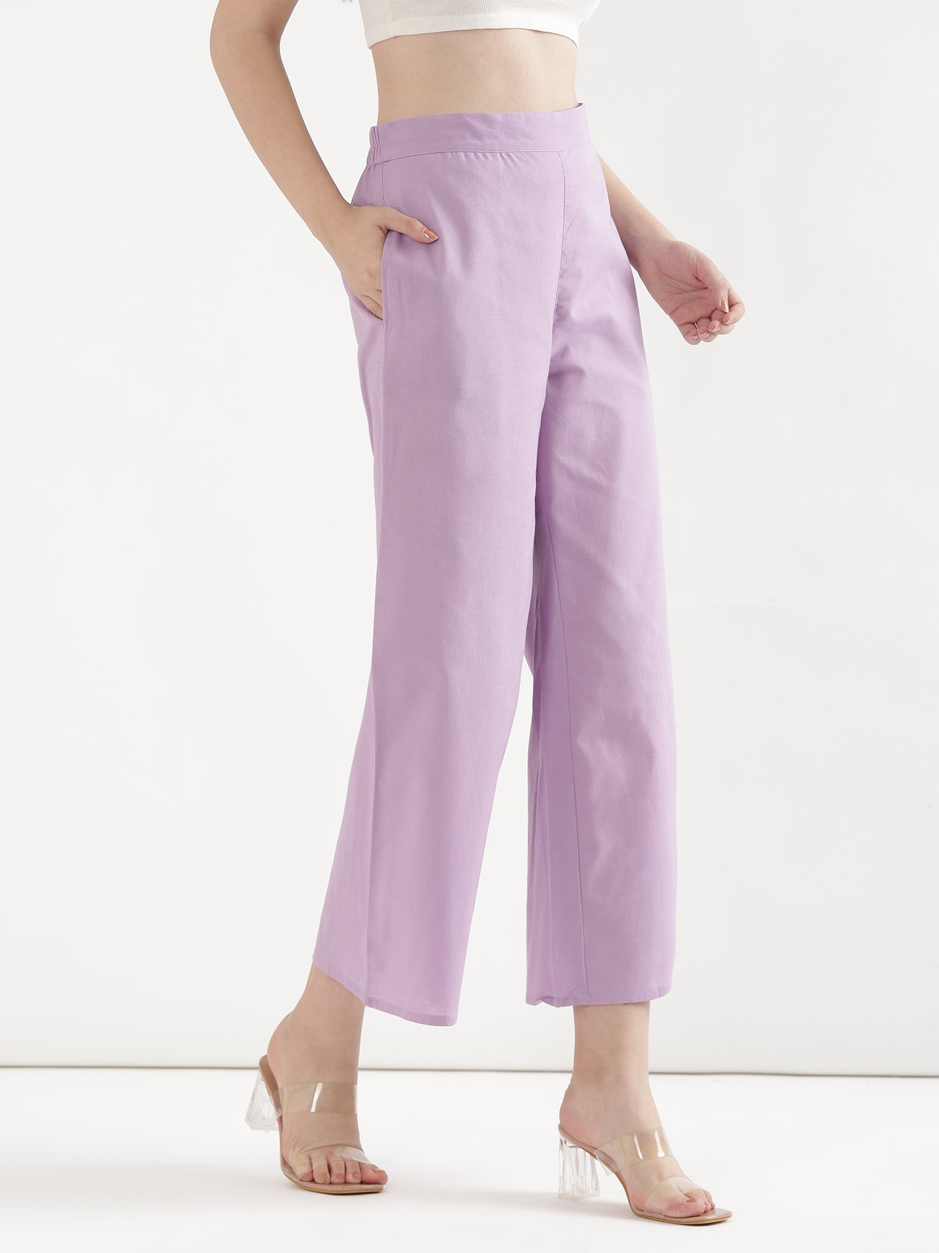 Lilac Airy Linen Coord Set