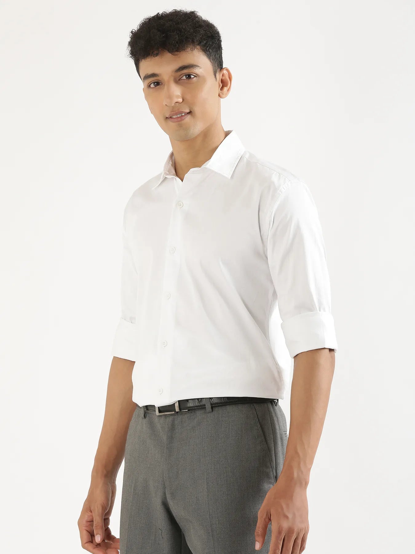 Men White Formal Shirt