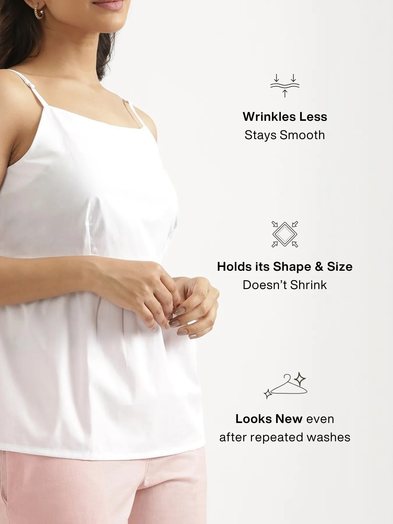 Women White Better Cotton Peplum Top