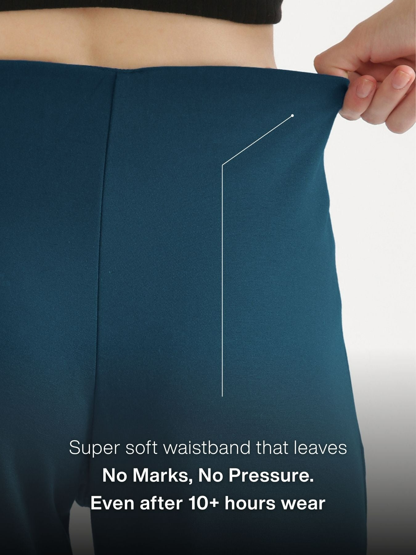 Women Royal Blue Wide Leg Pants