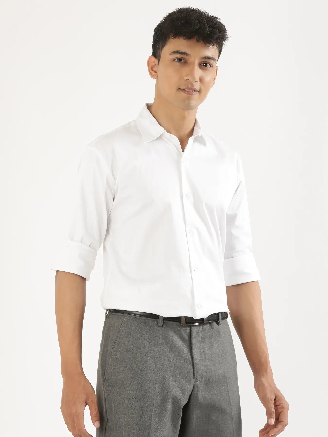 Men White Formal Shirt