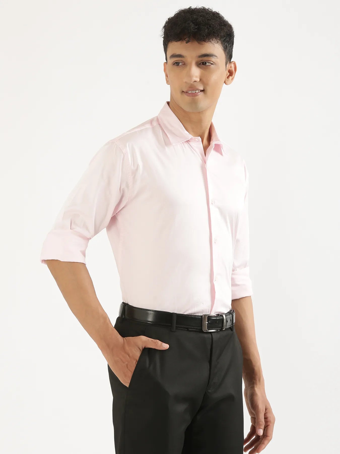 Men Light Pink Formal Shirt