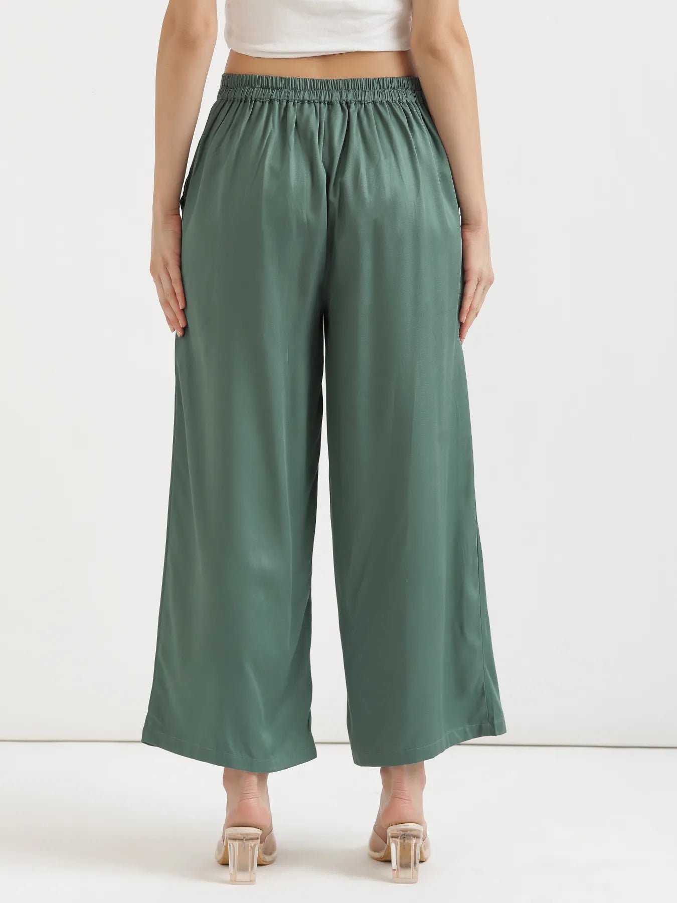 Women Jade Viscose Palazzo Pant