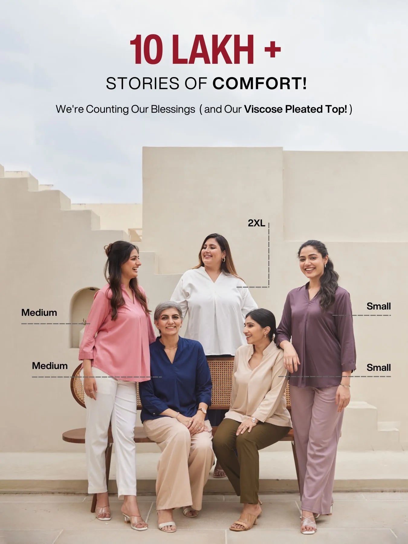 Pick Any 2 Women Viscose Pleated Top