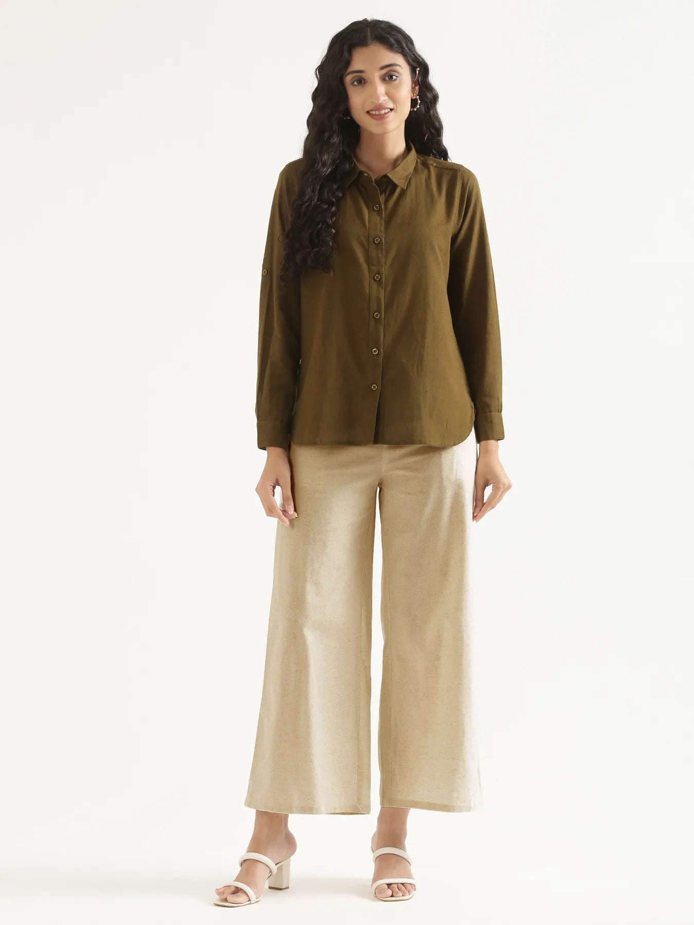 Women Fawn Airy Linen Wide Leg Pant