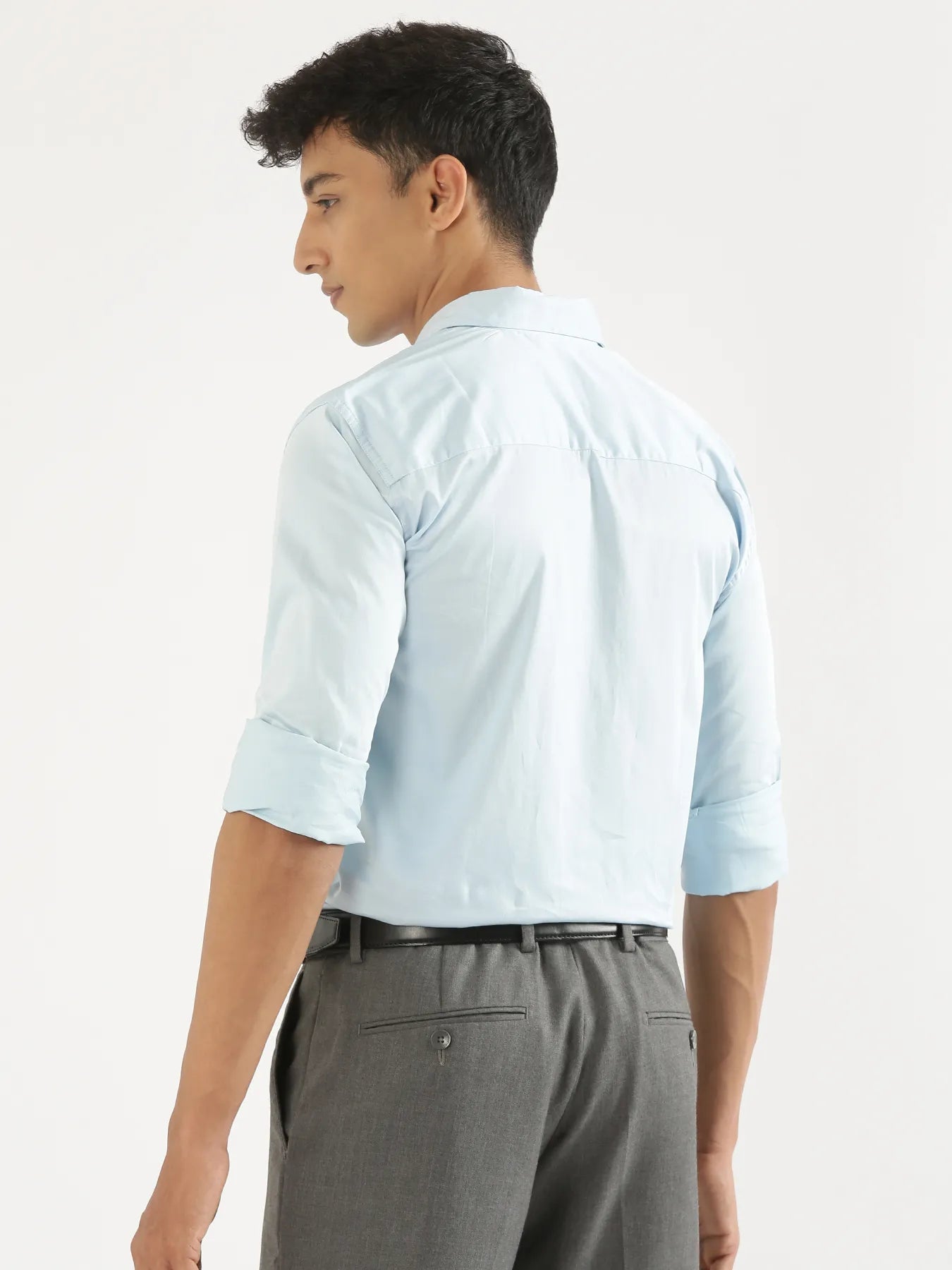 Men Light Blue Formal Shirt