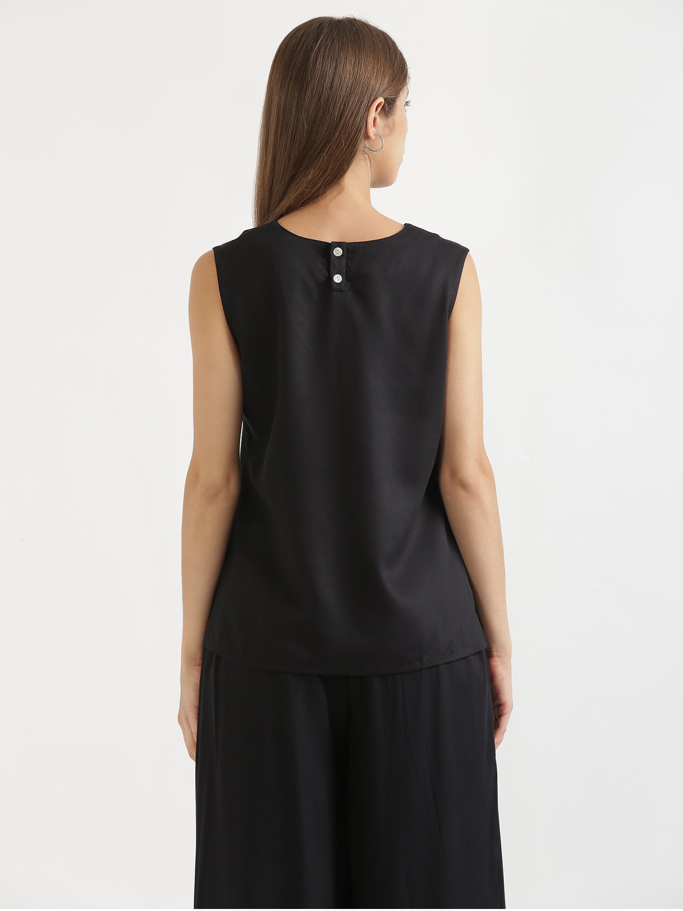 Black Viscose Coord Set