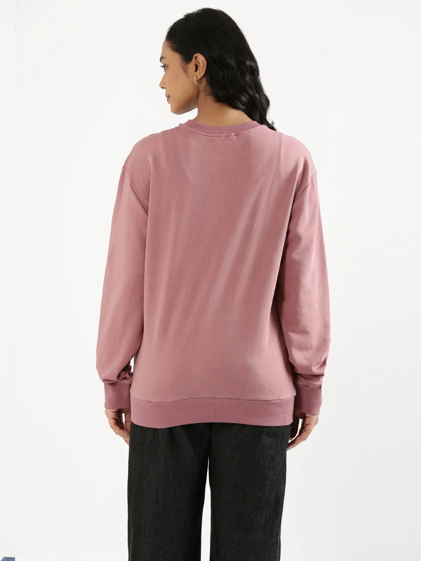 Unisex Rose Taupe Round Neck Sweatshirt
