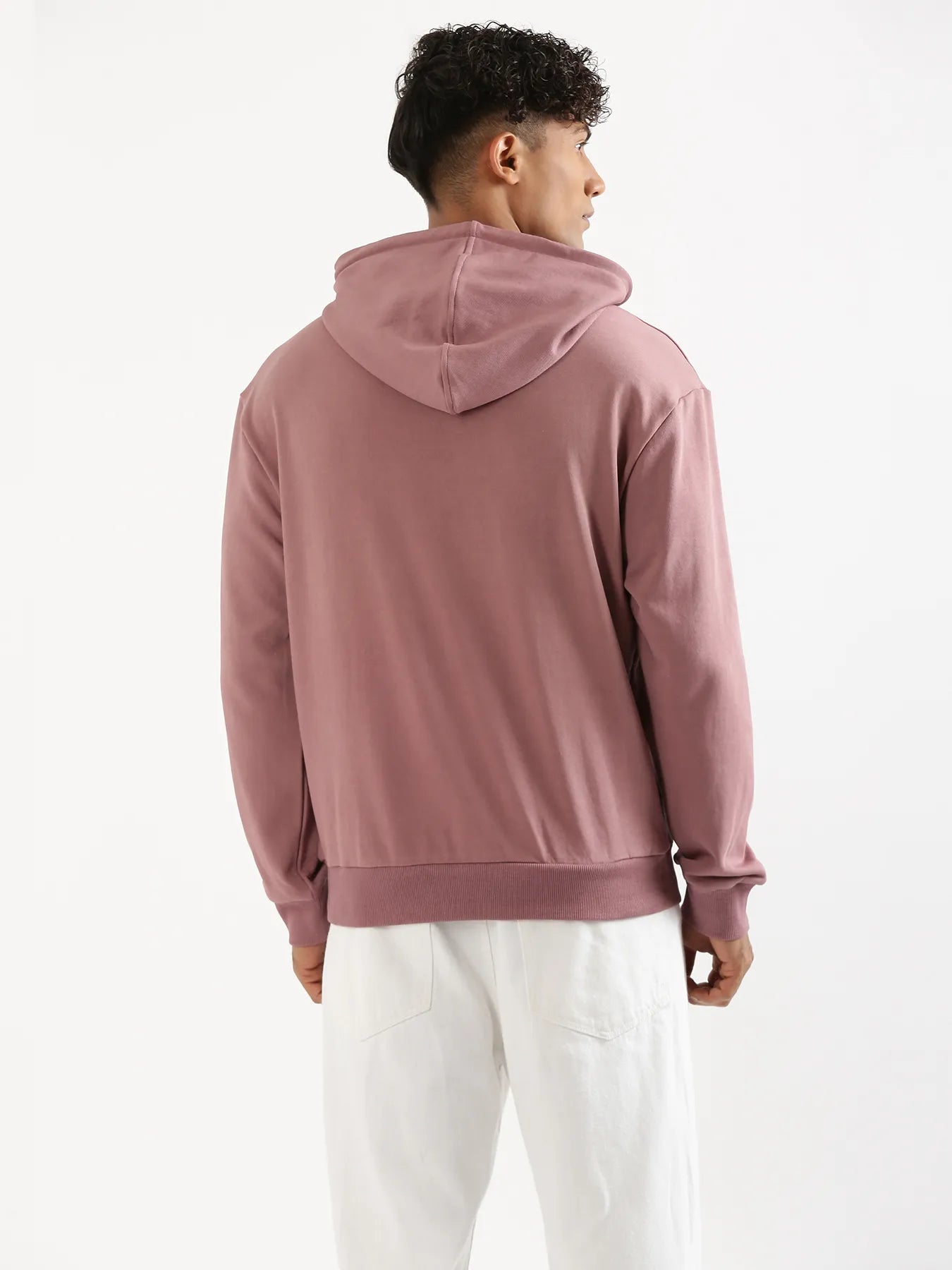 Unisex Rose Taupe Pullover Fleece Hoodie
