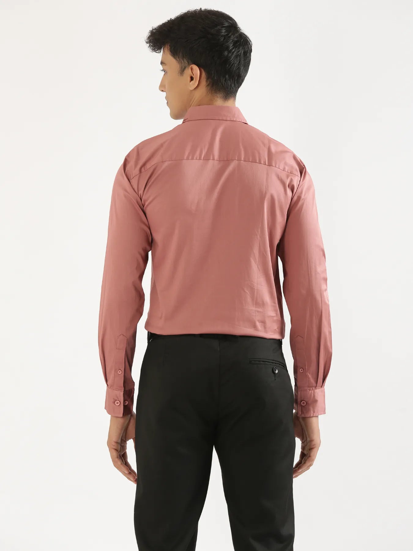 Men Rose Taupe Formal Shirt