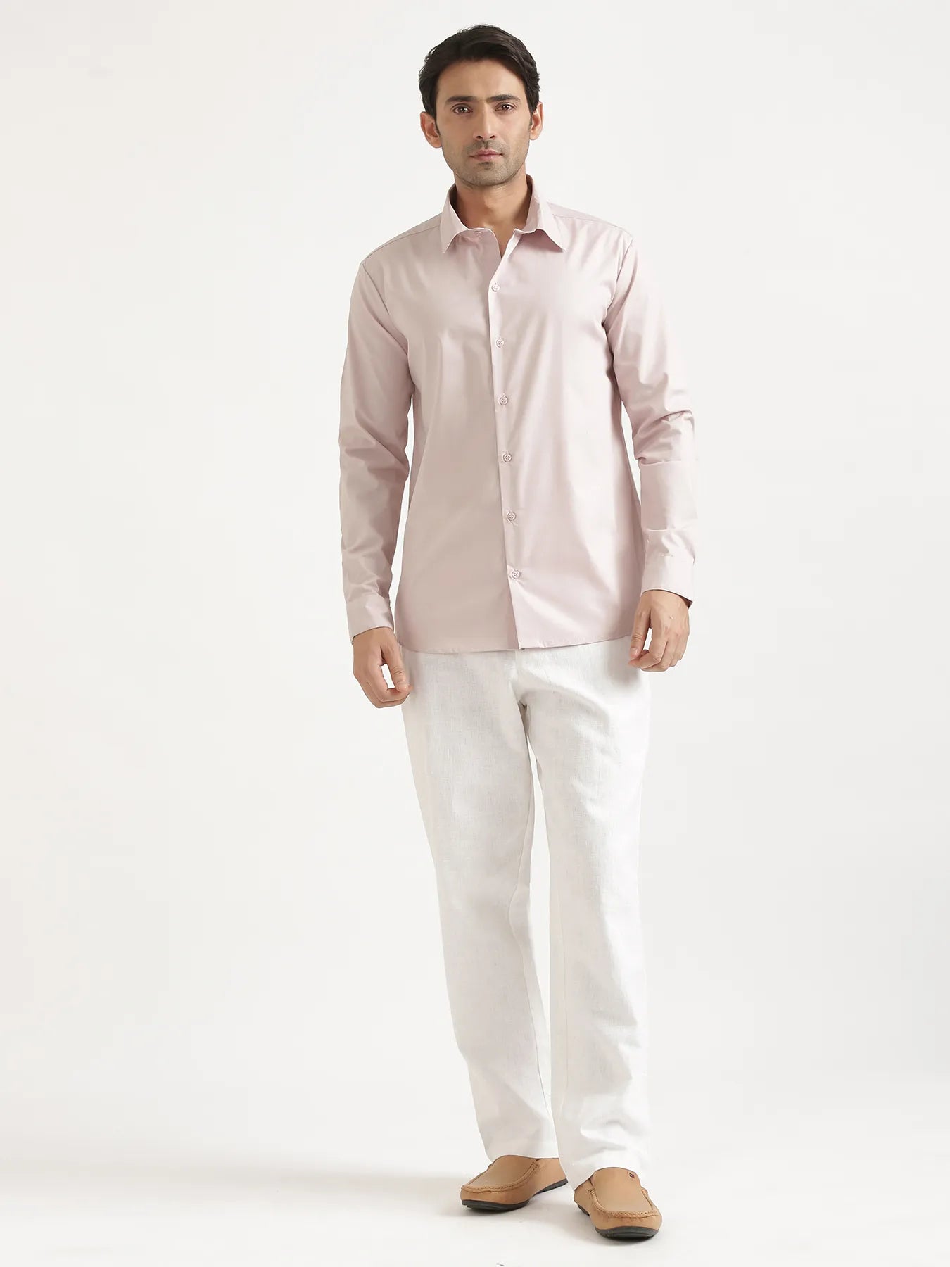 Men Mauve Pink Better Cotton Full Sleeve Shirt
