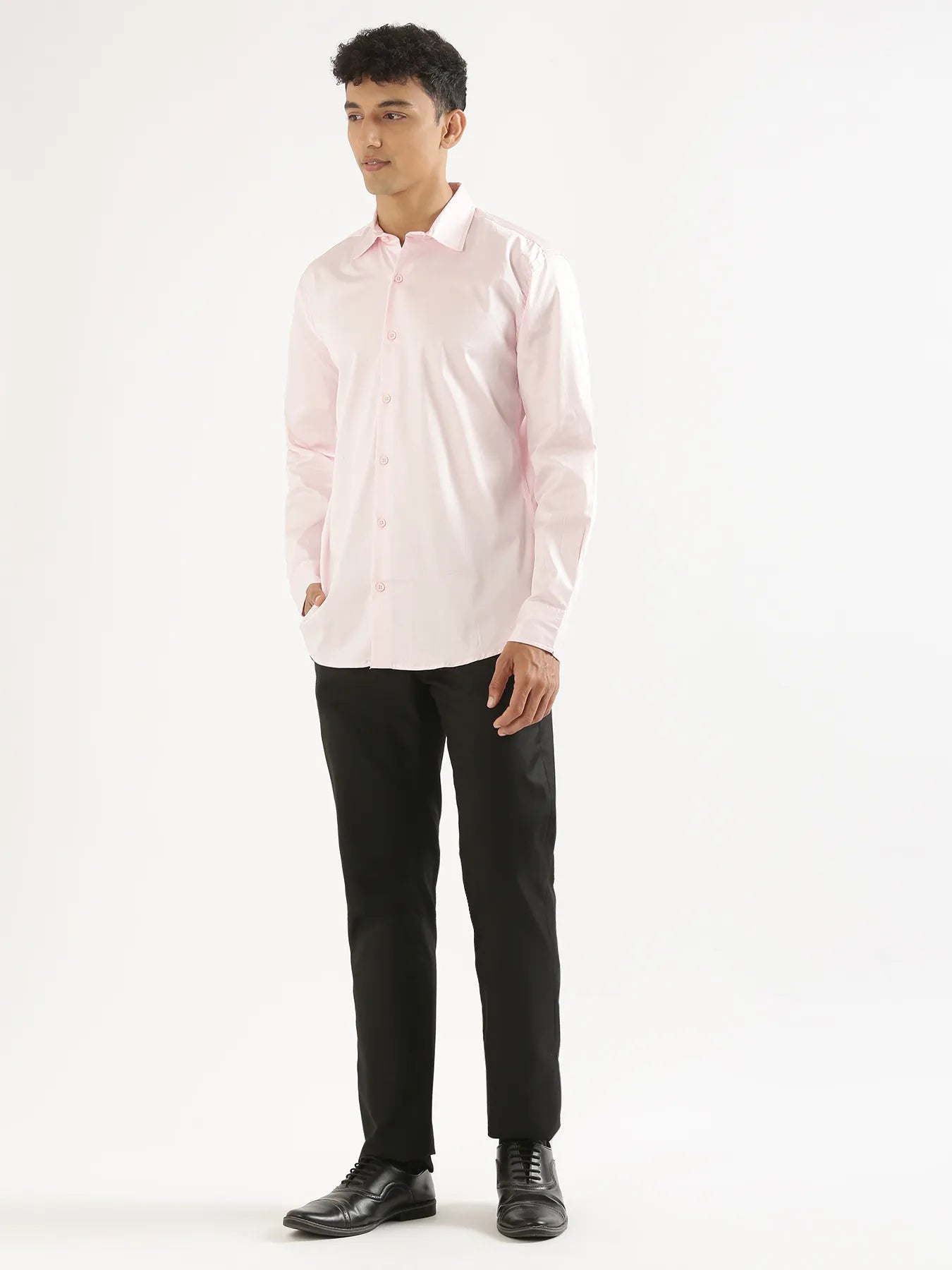 Men Light Pink Formal Shirt