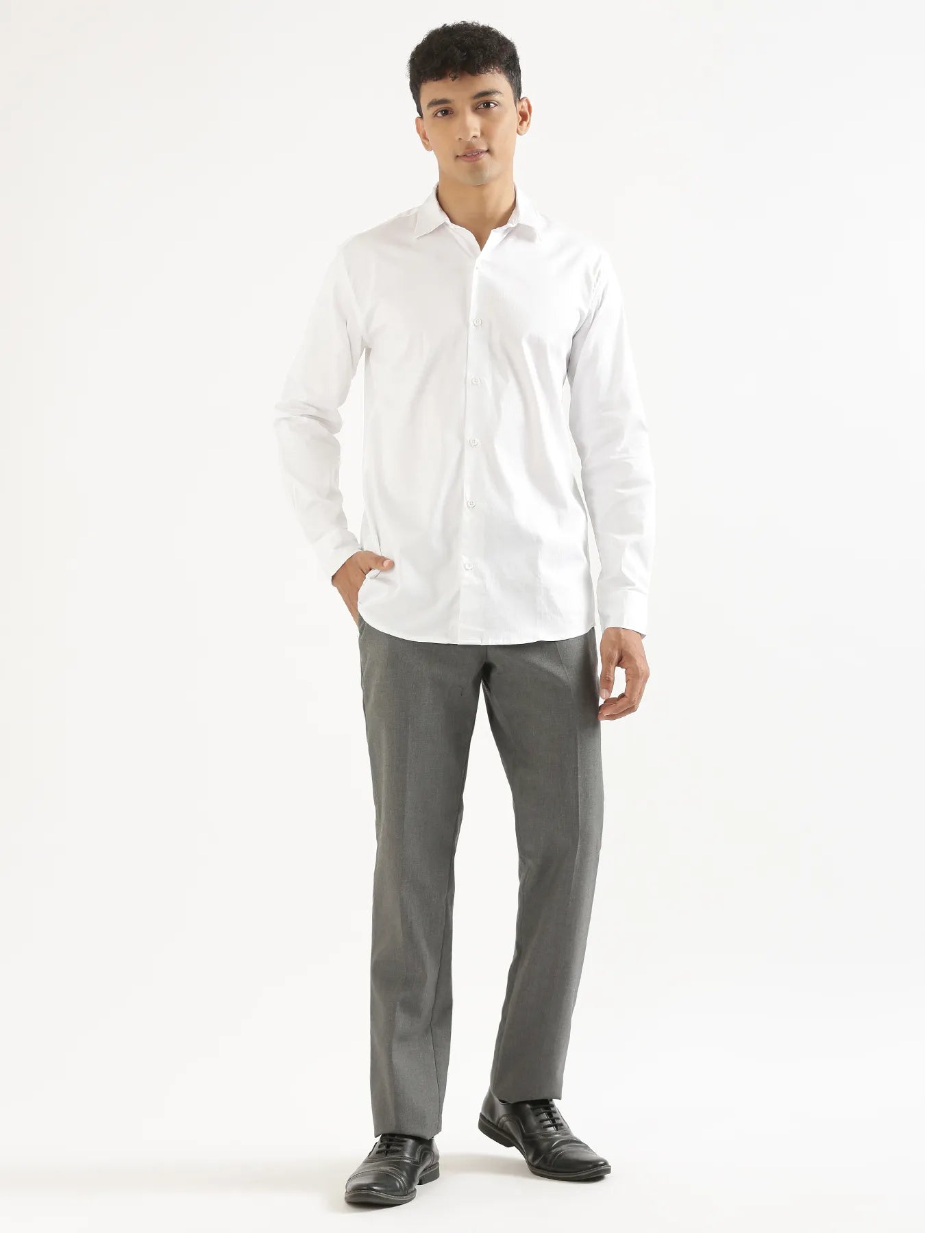Men White Formal Shirt