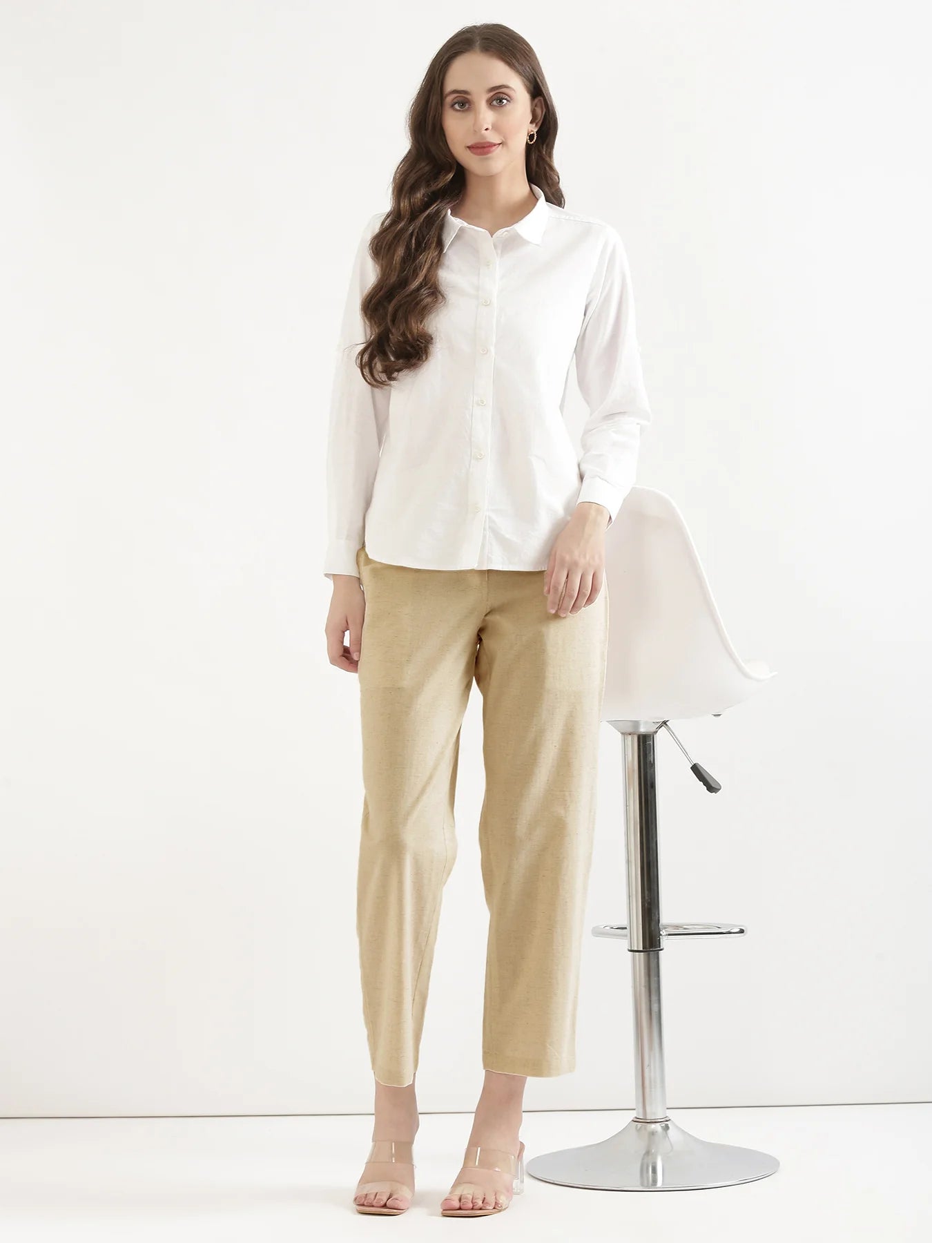 Women Fawn Airy Linen Straight Pants