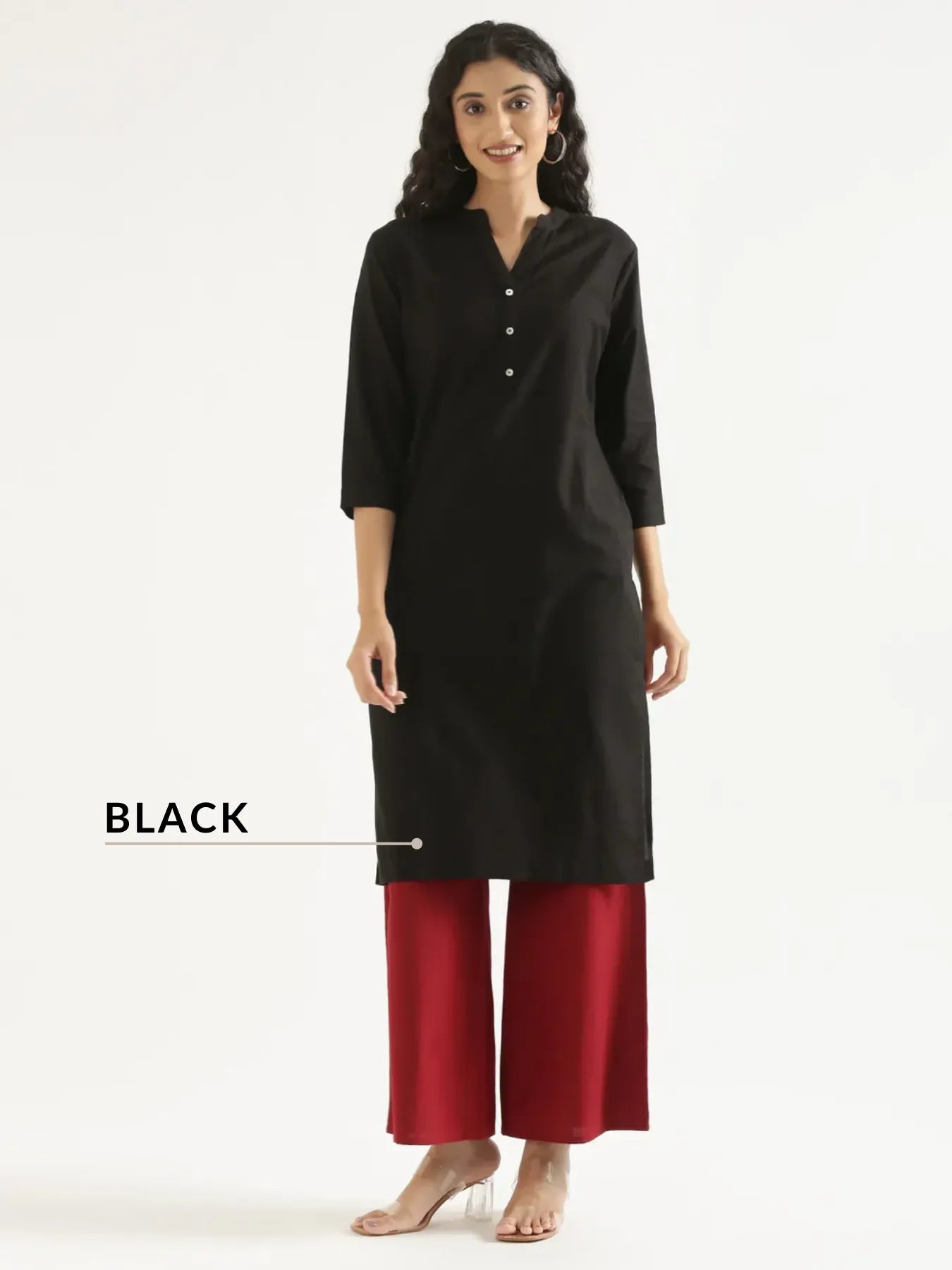 Pick Any 2 Women Airy Linen Long Kurta