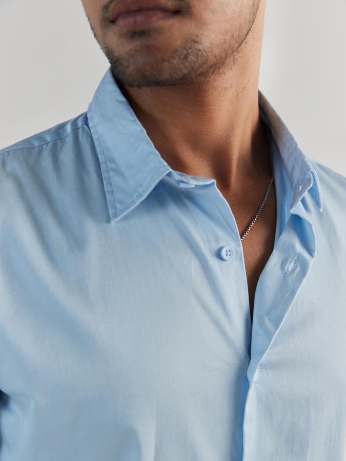 Men Light Blue Formal Shirt