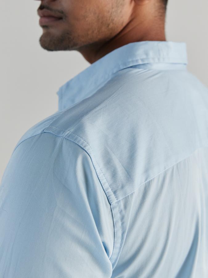 Men Light Blue Formal Shirt