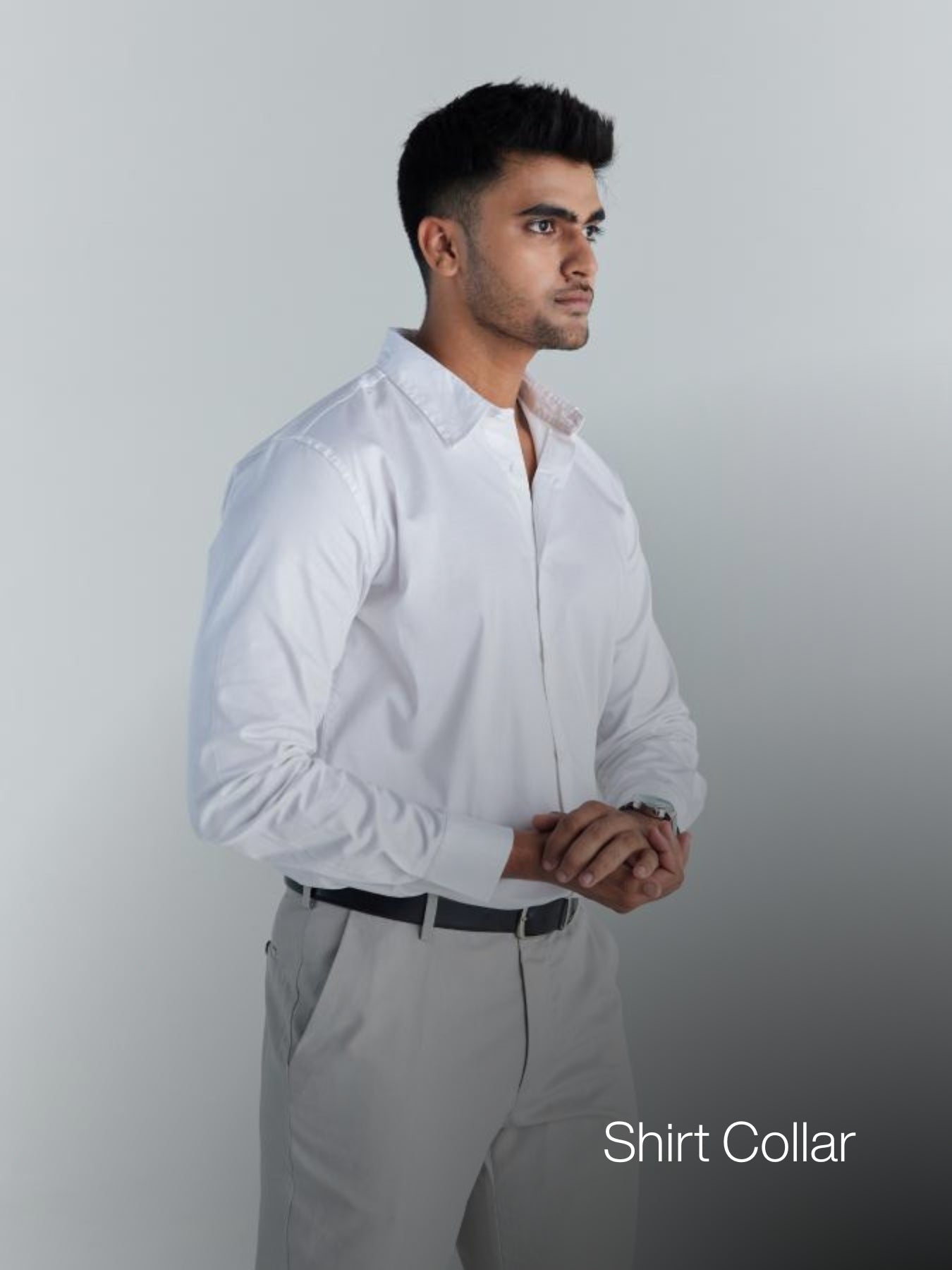 Men White Formal Shirt