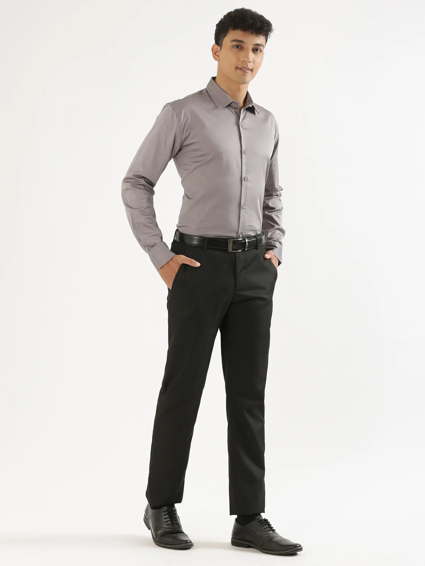 Men Grey Formal Shirt