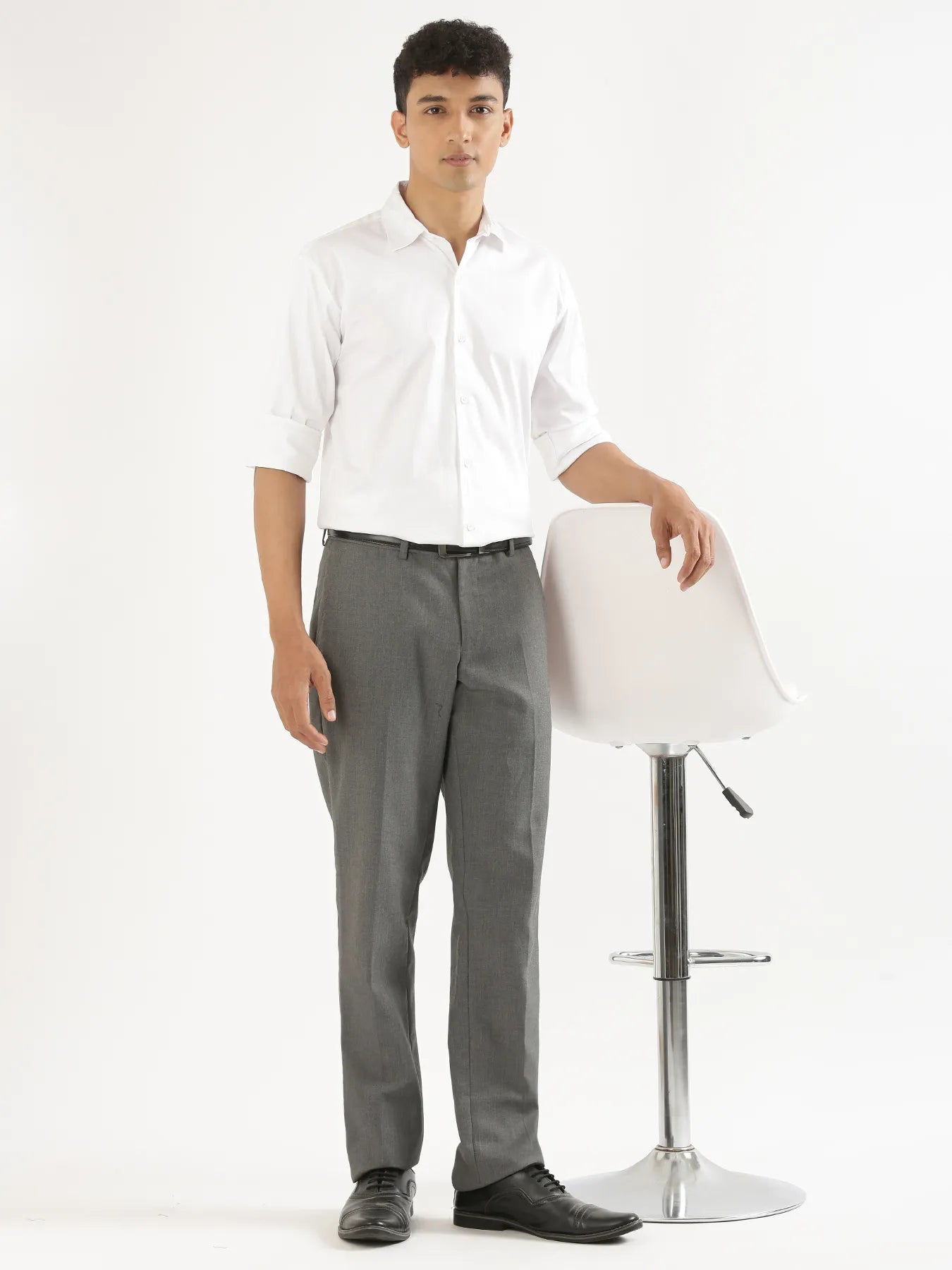 Men White Formal Shirt