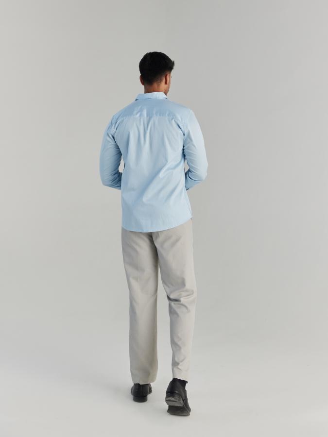 Men Light Blue Formal Shirt
