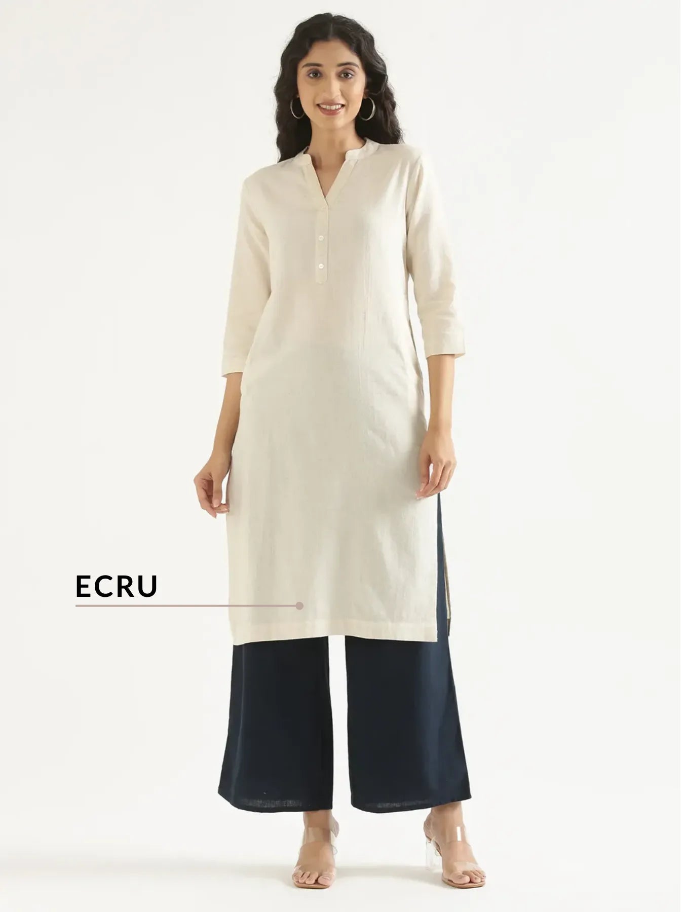 Pick Any 2 Women Airy Linen Long Kurta