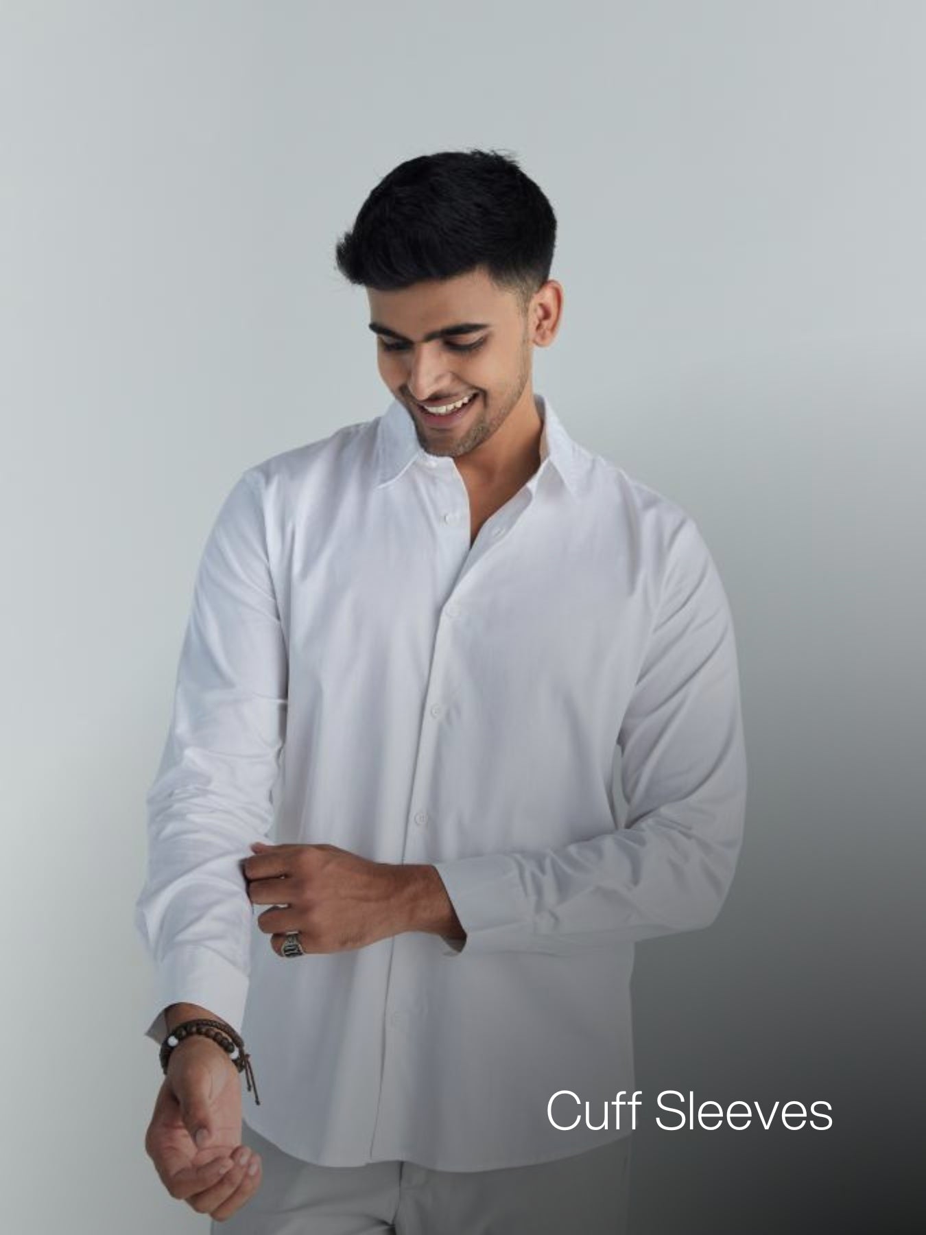 Men White Formal Shirt