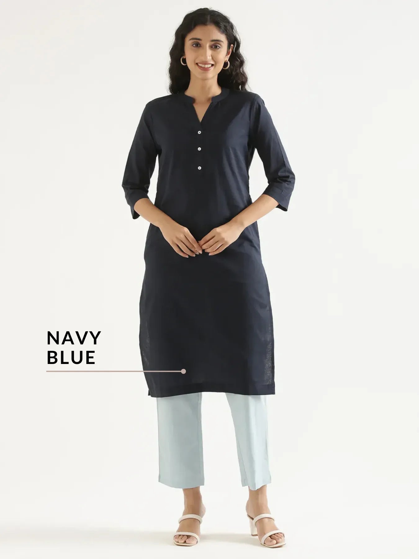 Pick Any 2 Women Airy Linen Long Kurta