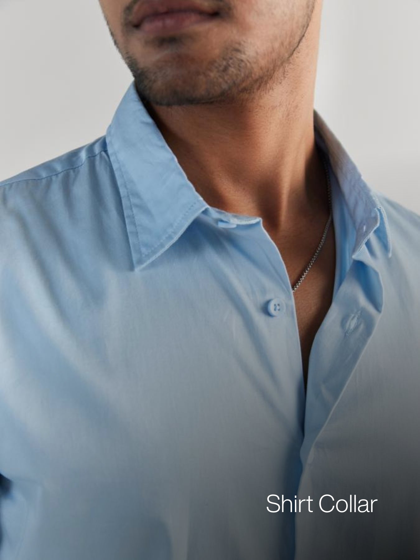 Men Light Blue Formal Shirt
