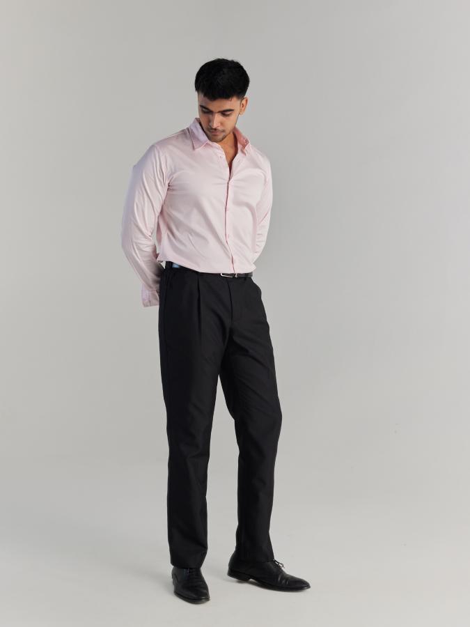Men Light Pink Formal Shirt