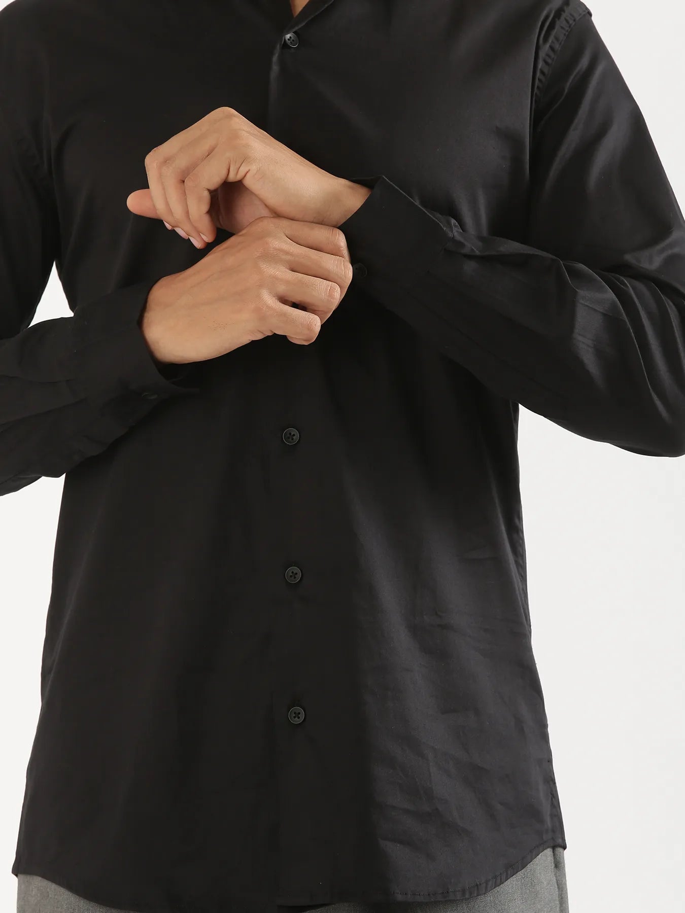 Men Black Formal Shirt