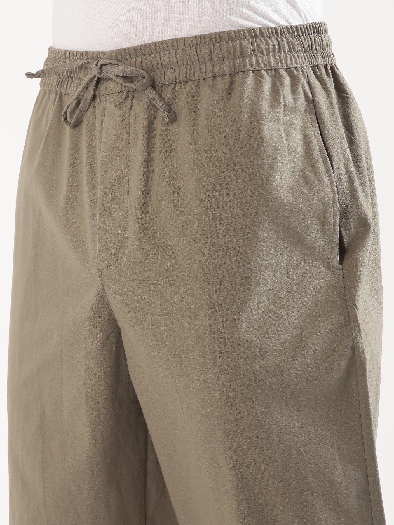 Men Grey Cotton Pant