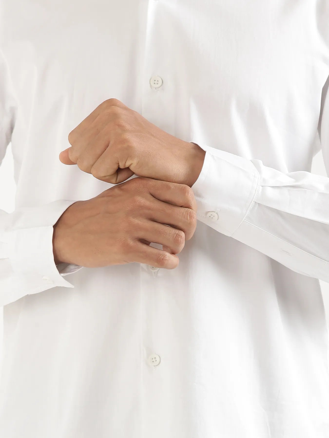 Men Plus Size White Formal Shirts