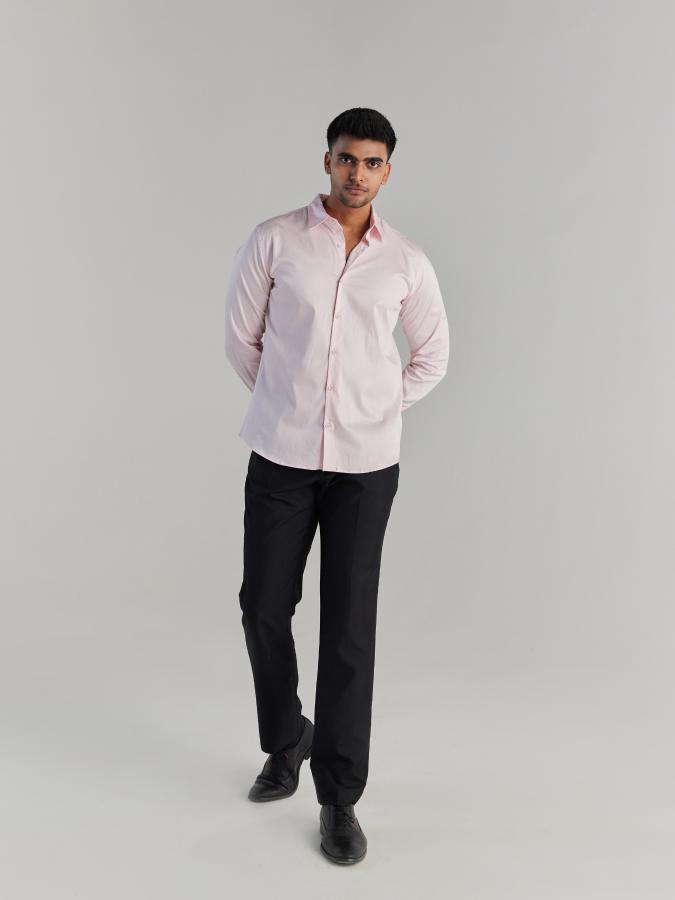 Men Light Pink Formal Shirt