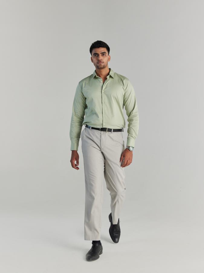 Men Mint Green Formal Shirt