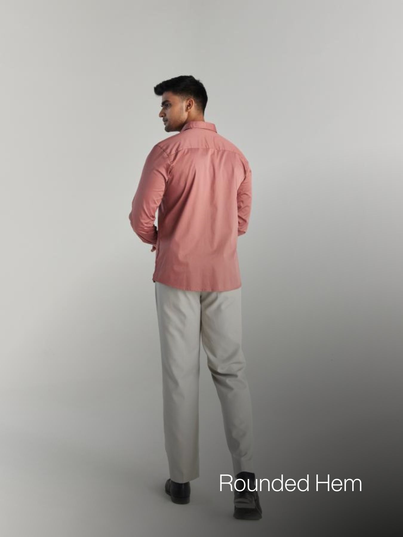Men Rose Taupe Formal Shirt
