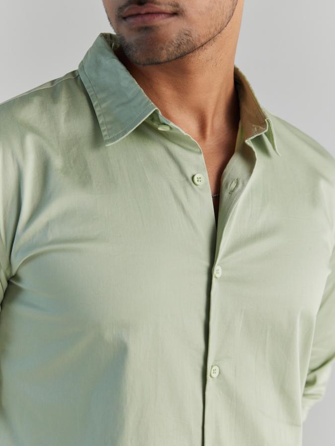 Men Mint Green Formal Shirt