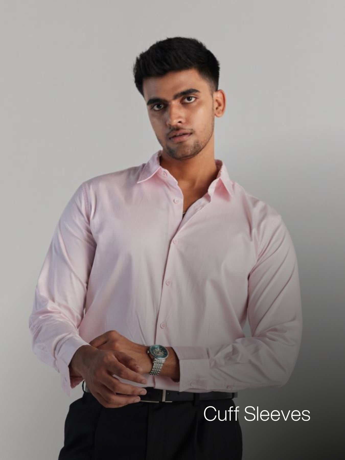 Men Light Pink Formal Shirt