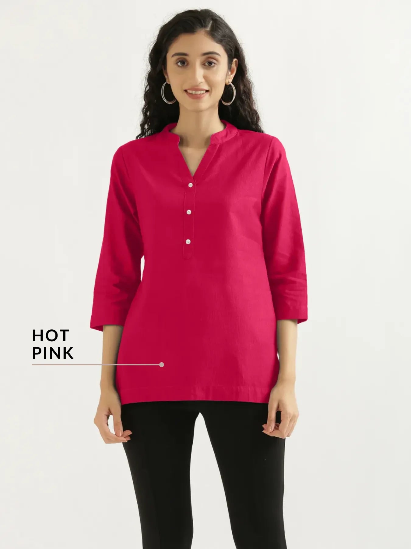 Pick Any 2 Women Airy Linen Short Kurta